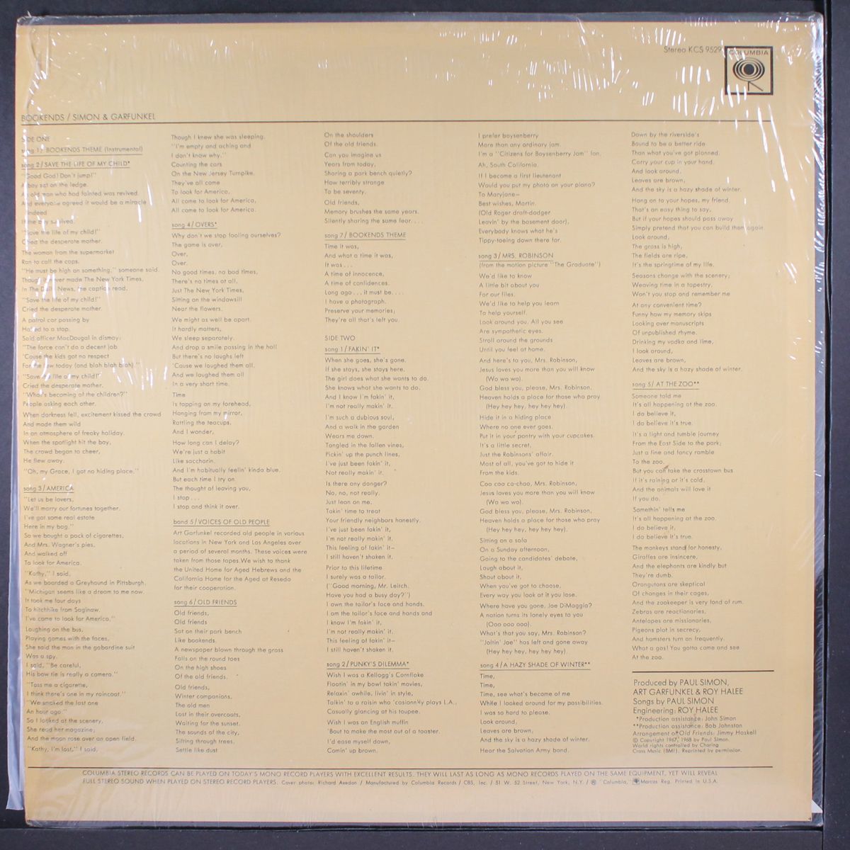 bookends by SIMON & GARFUNKEL