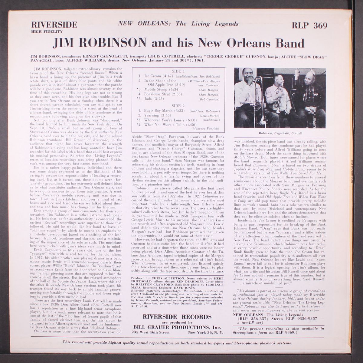 jim robinson's new orleans band by JIM ROBINSON