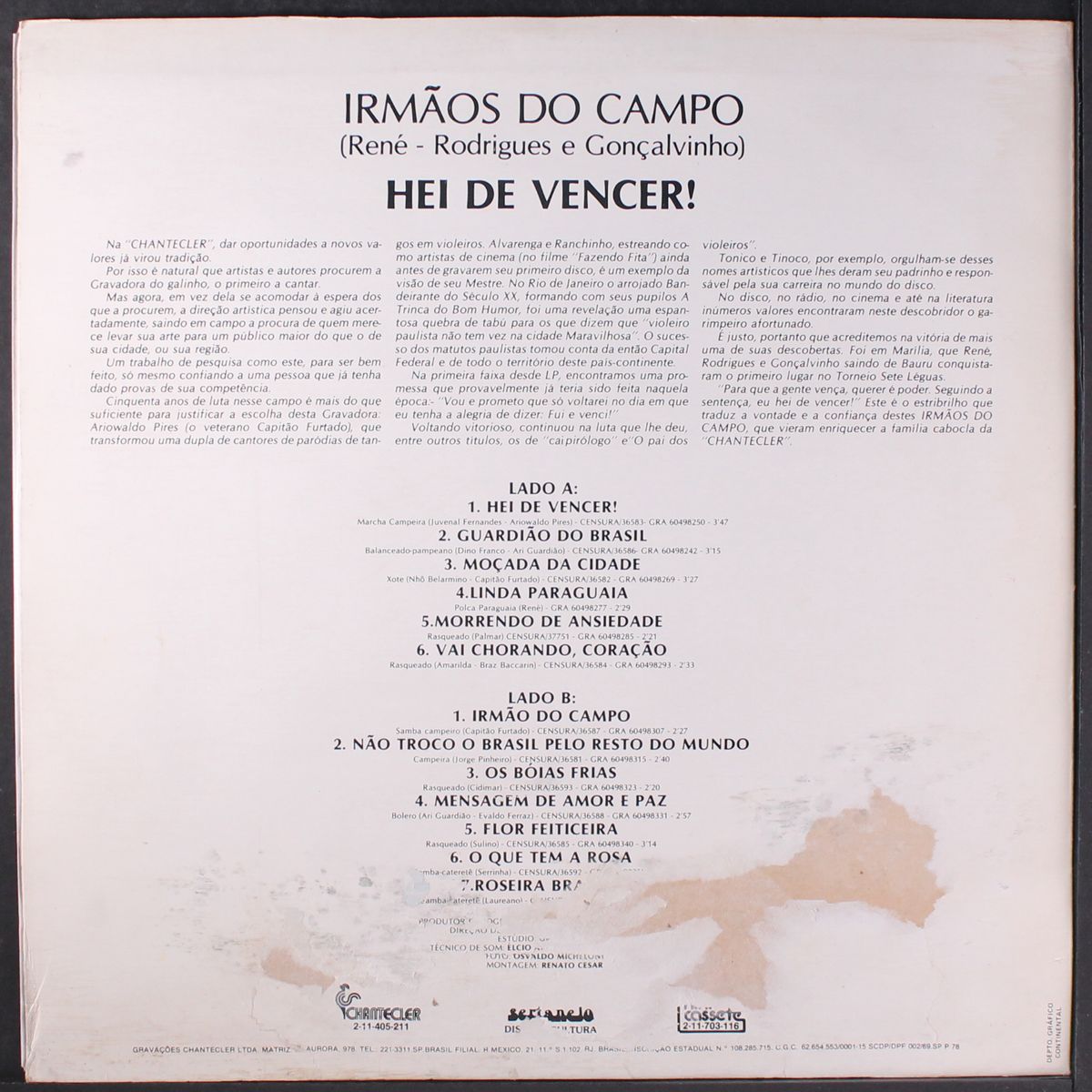 hei de vencer! (irmaos do campo) by RENE RODRIGUES & GONCALVINHO