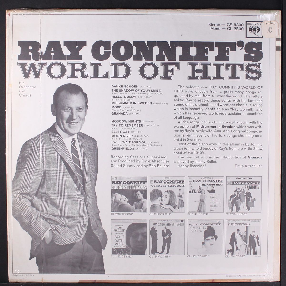world of hits by RAY CONNIFF