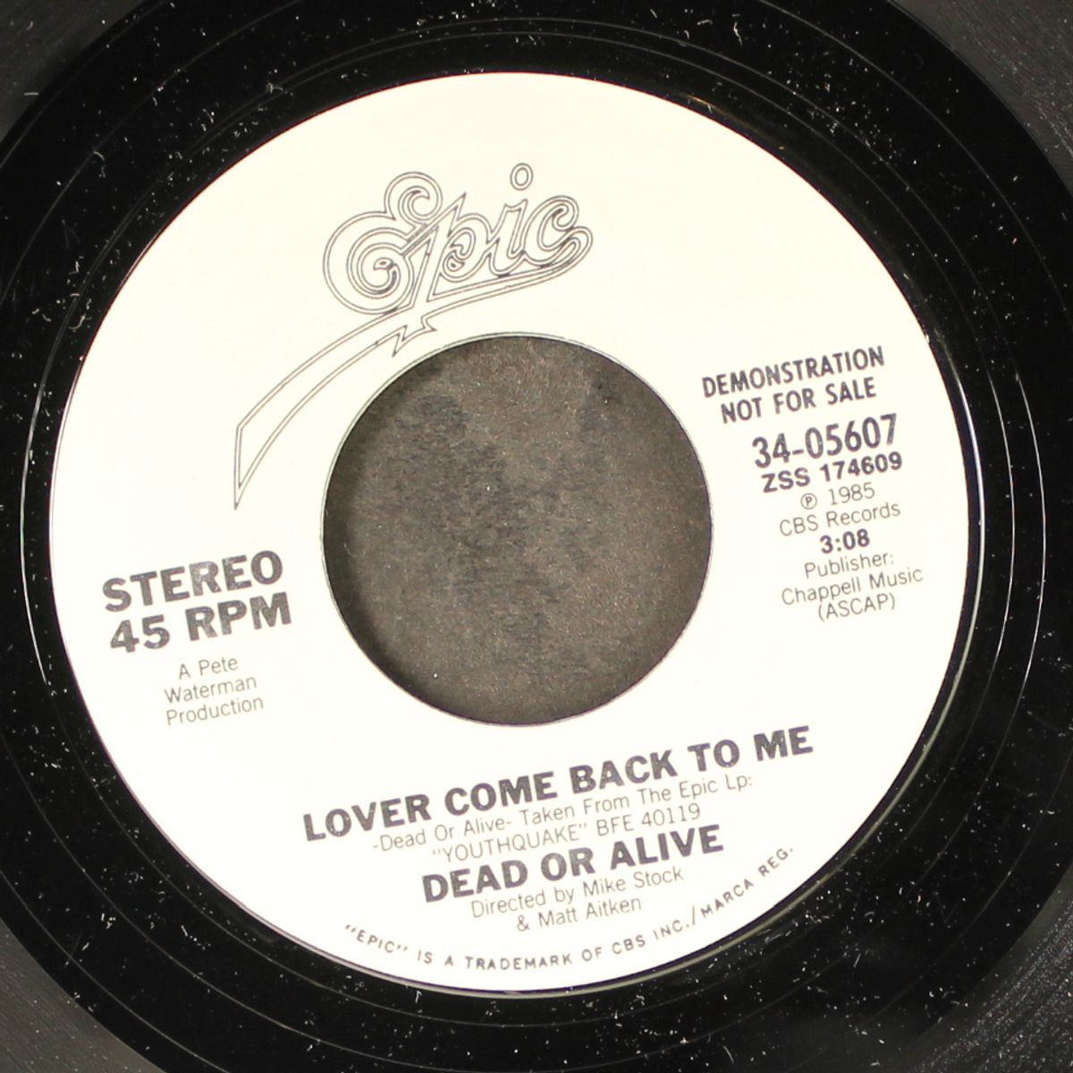 lover come back to me / same by DEAD OR ALIVE