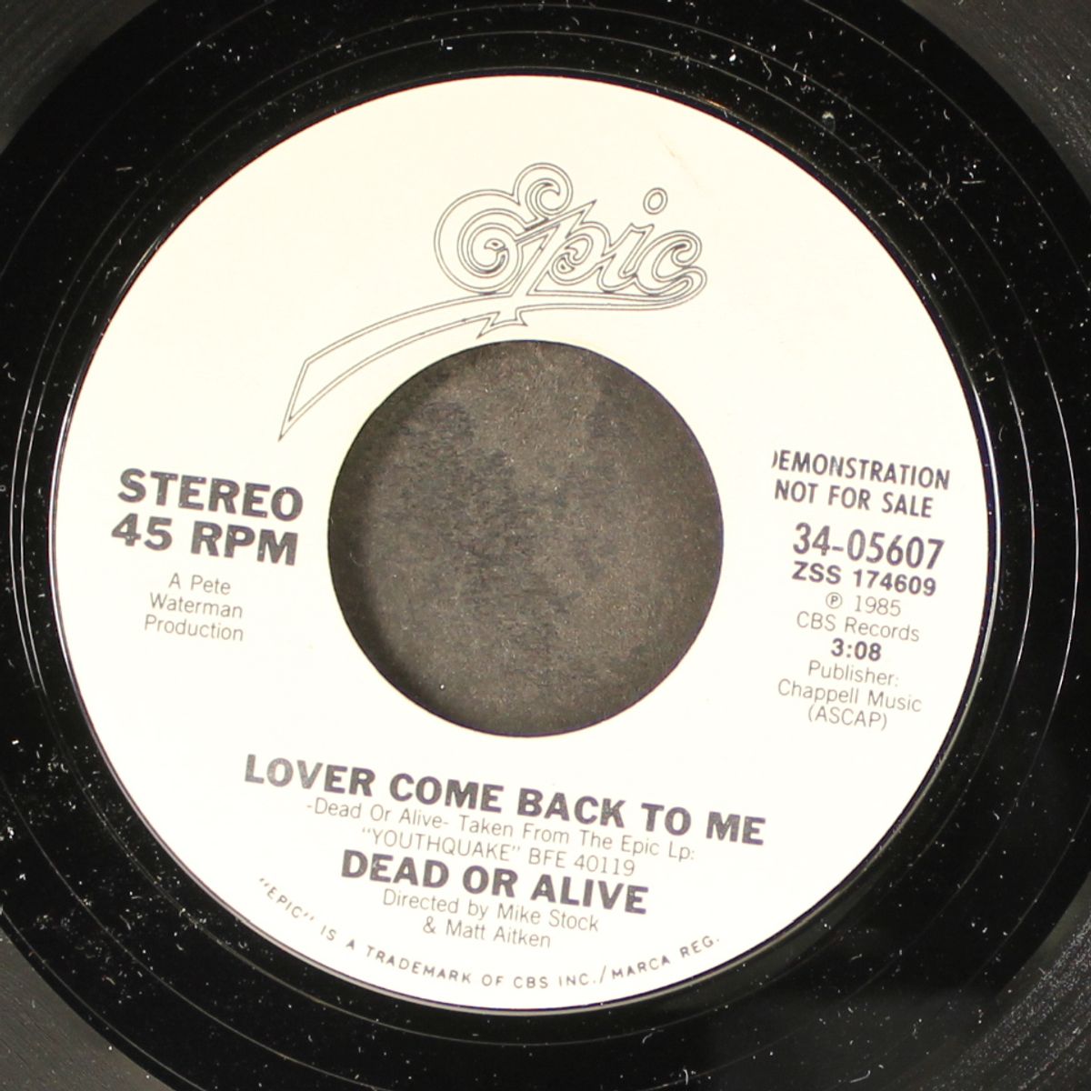 lover come back to me / same by DEAD OR ALIVE