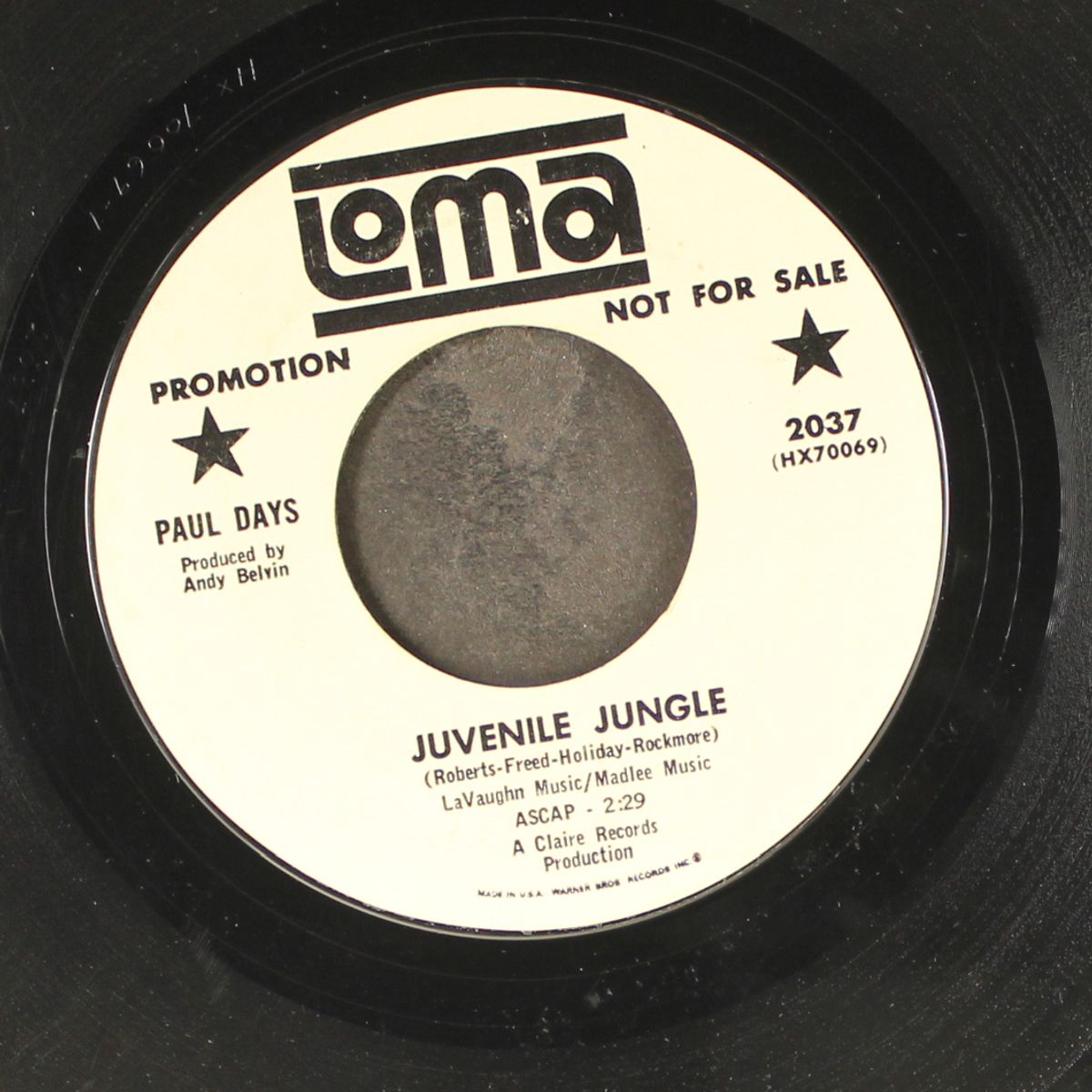 wake me up baby / juvenile jungle by PAUL DAYS