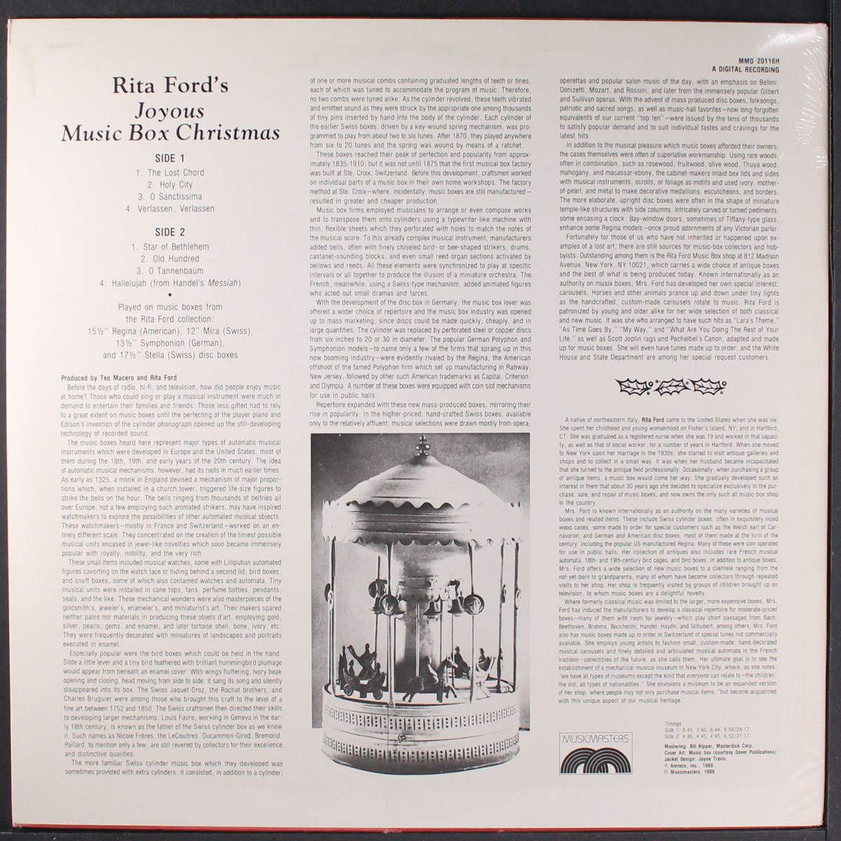 joyous music box christmas by RITA FORD