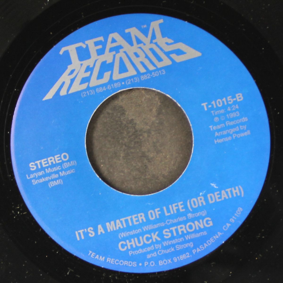 why do you make me cheat on you / it's a matter of life (or death) by CHUCK STRONG