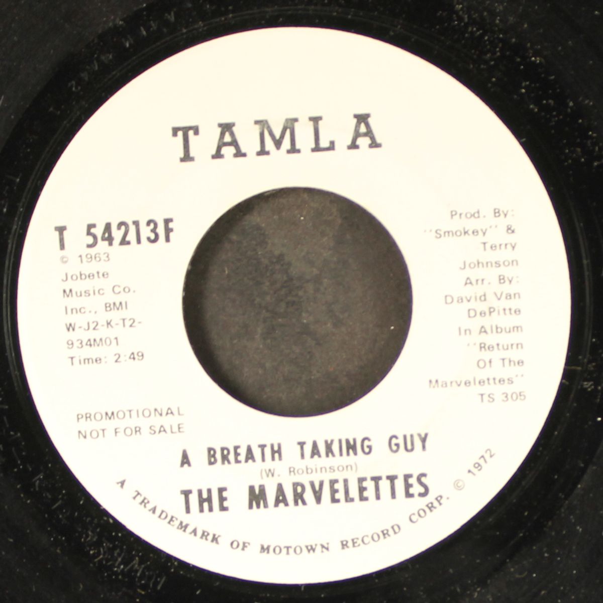 a breath taking guy / same by MARVELETTES