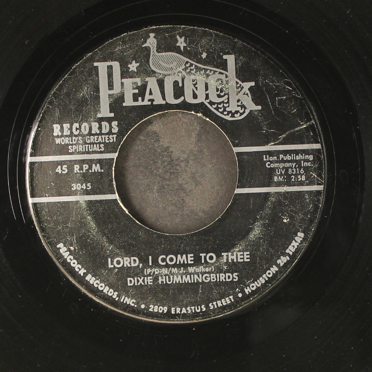 lord, i come to thee / if anybody ask you by DIXIE HUMMINGBIRDS