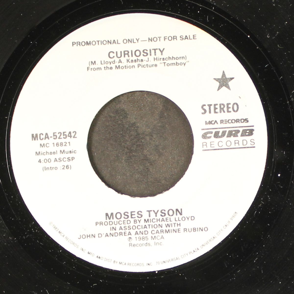curiosity / my heart's on fire by MOSES TYSON