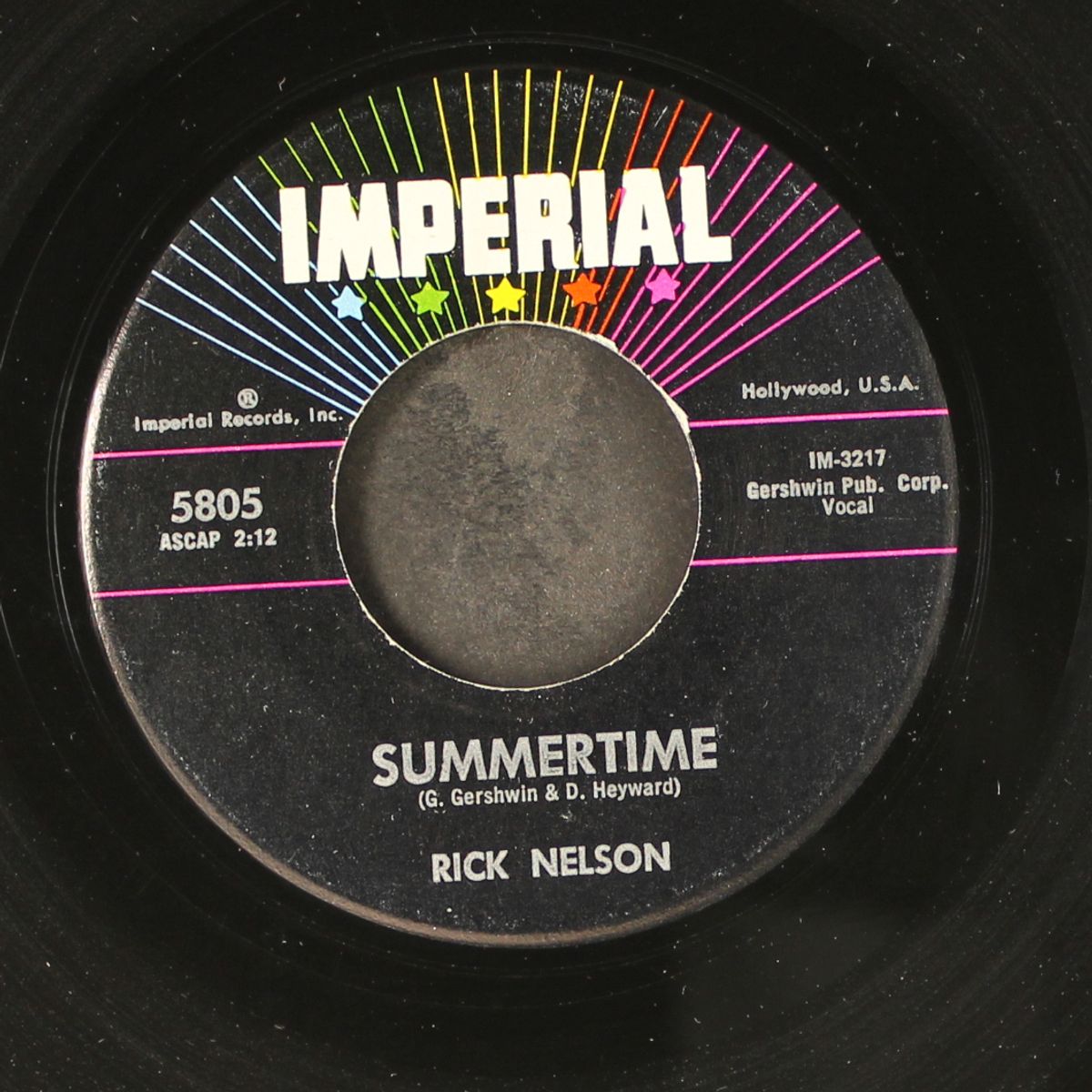 summertime / young world by RICK NELSON