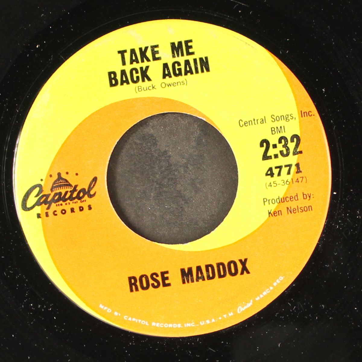 let's pretend we're strangers / take me back again by ROSE MADDOX