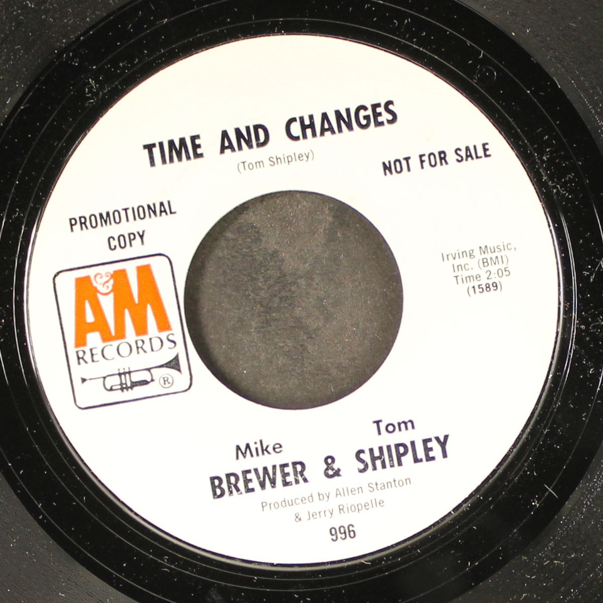 time and changes / dreamin' in the shade by MIKE BREWER & TOM SHIPLEY