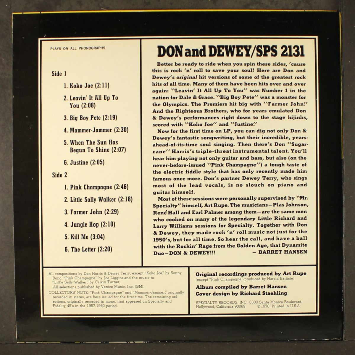 they're rockin' 'til midnight by DON & DEWEY