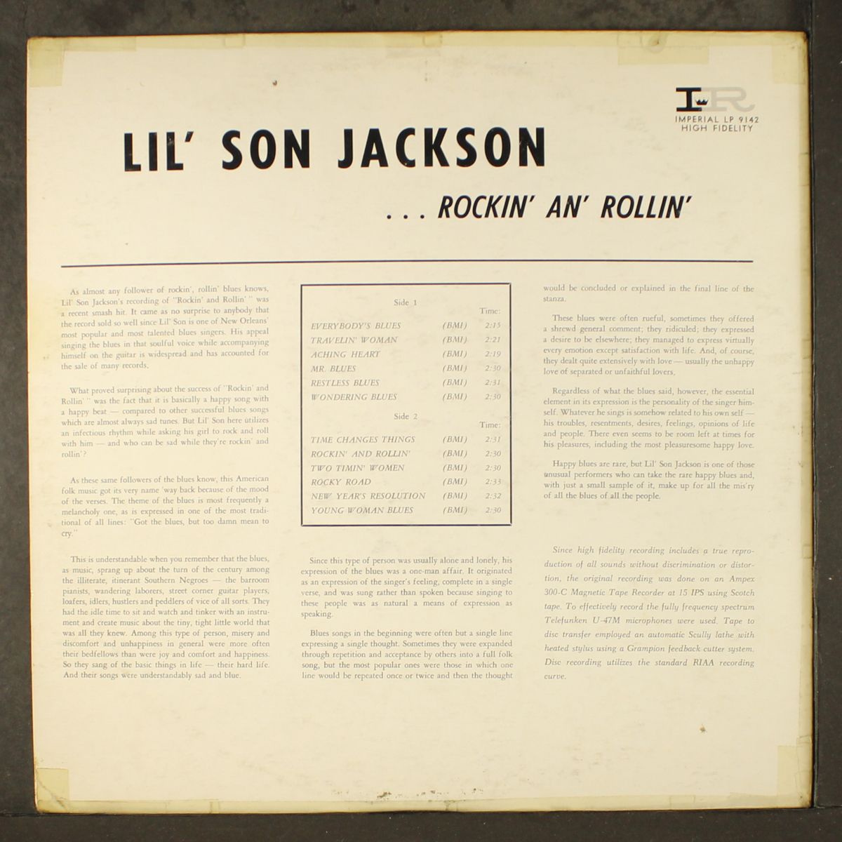rockin' an' rollin' by LIL' SON JACKSON