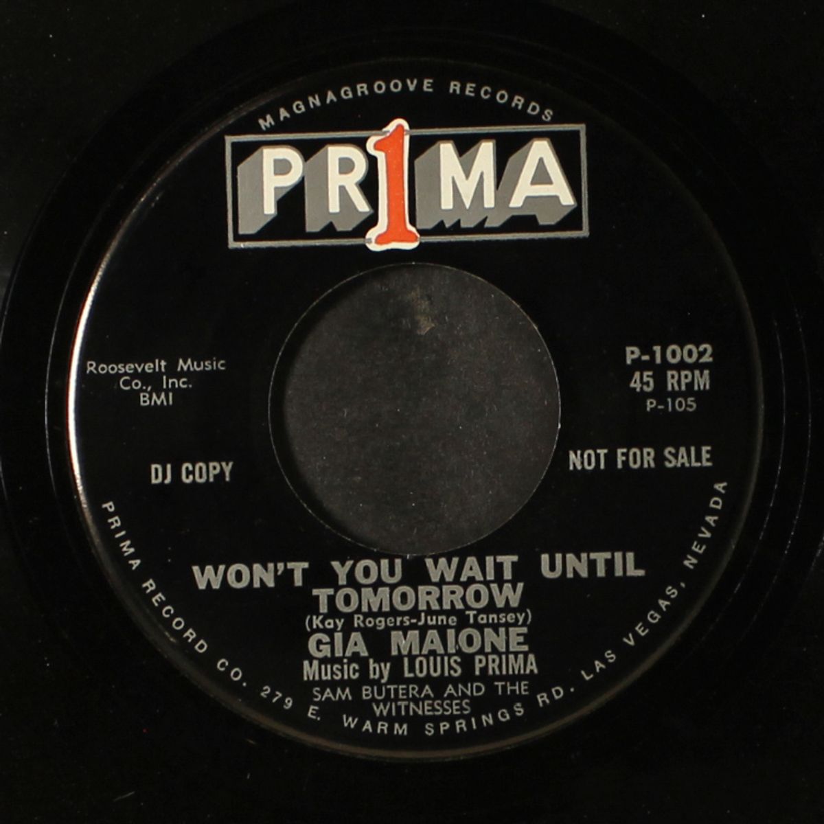 won't you wait until tomorrow / lost by GIA MAIONE
