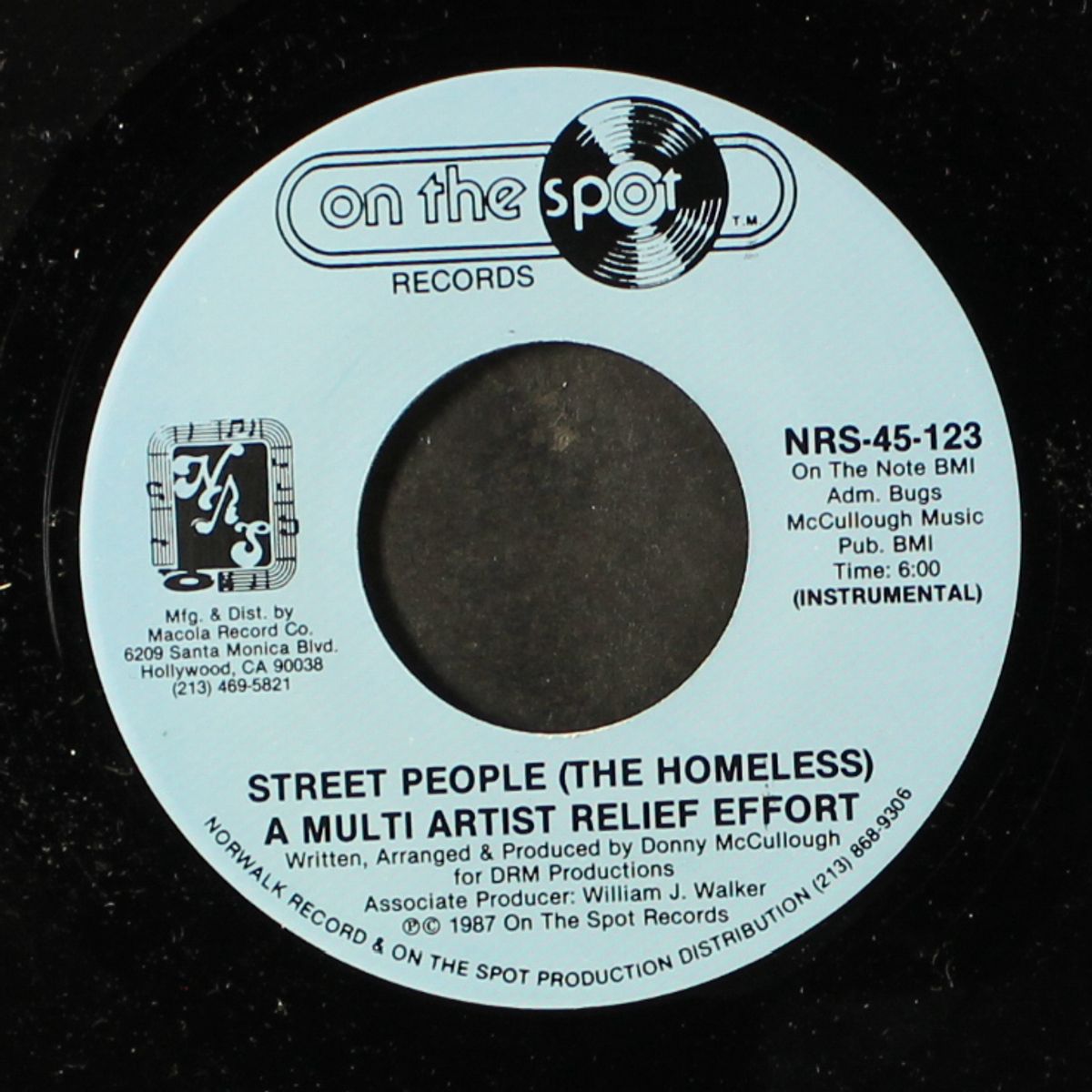street people (radio) / instrumental by DONNY MCCULLOUGH