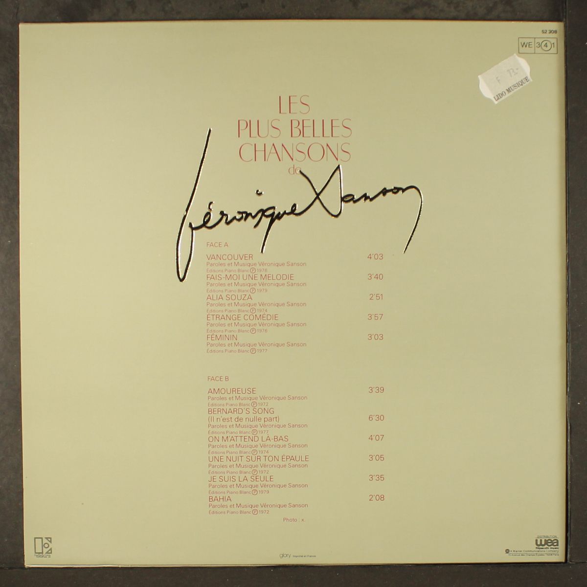 les plus belles chansons de by VERONIQUE SANSON