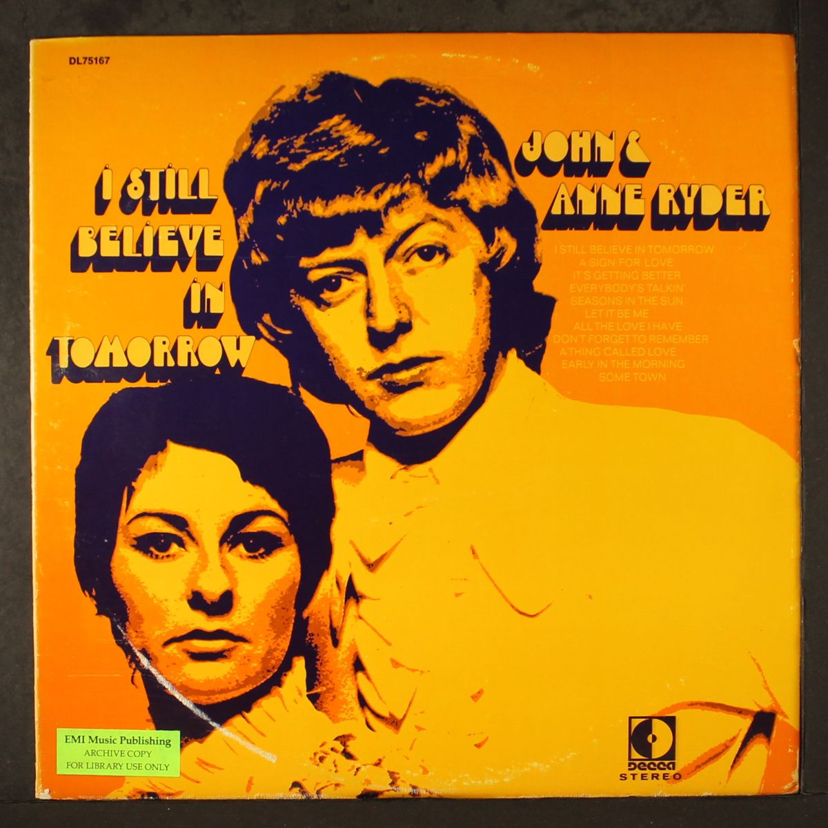 i still believe in tomorrow by JOHN & ANNE RYDER