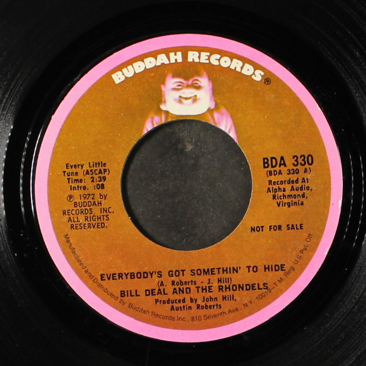 everybody's got somethin' to hide by BILL DEAL & RHONDELS