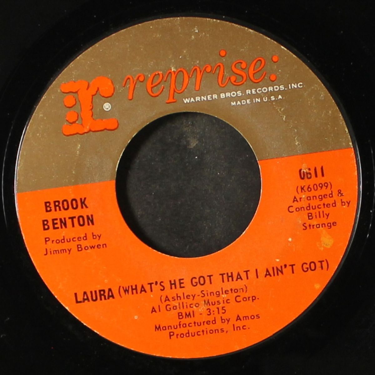 laura / you're the reason i'm living by BROOK BENTON