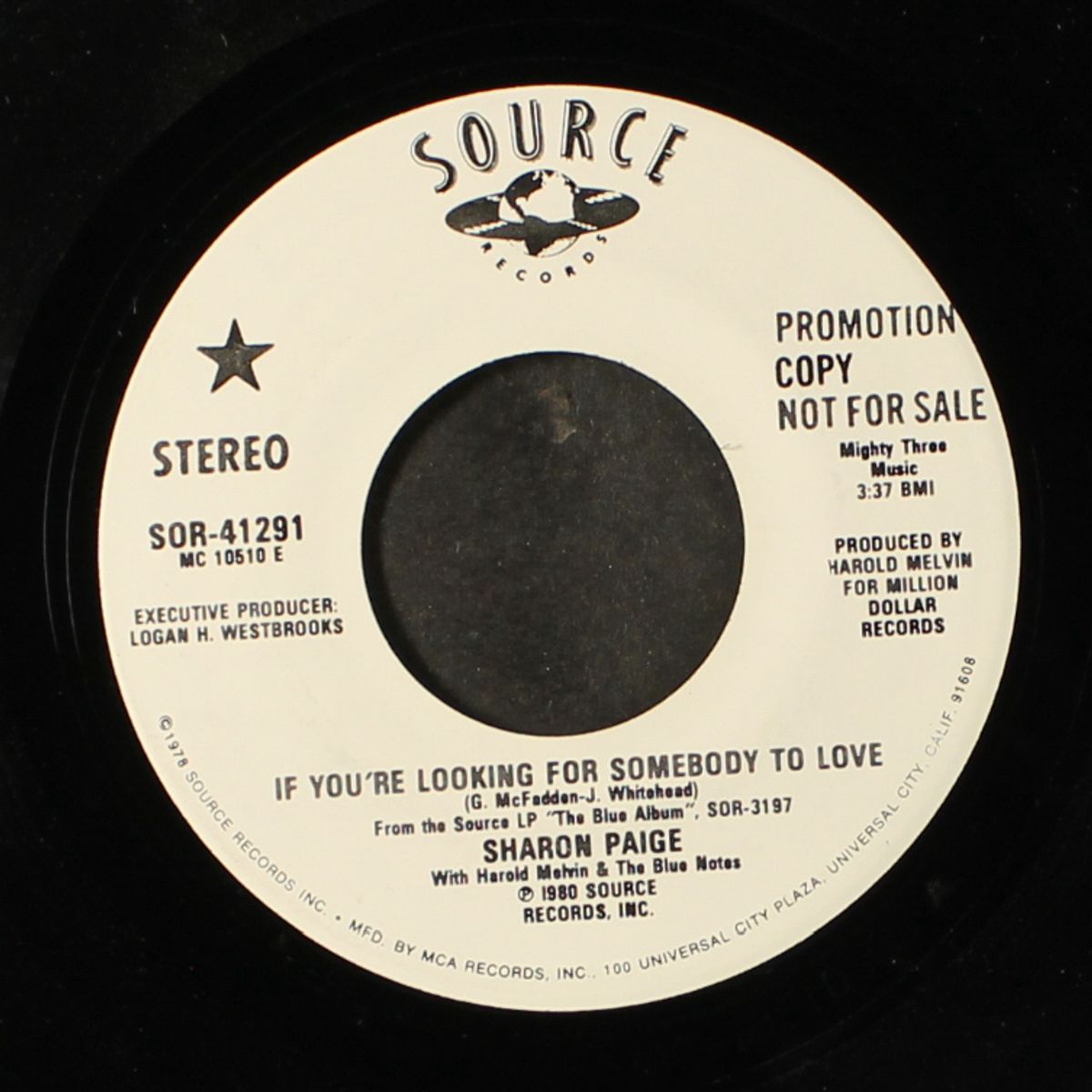 if you're looking for somebody to love / same by SHARON PAIGE
