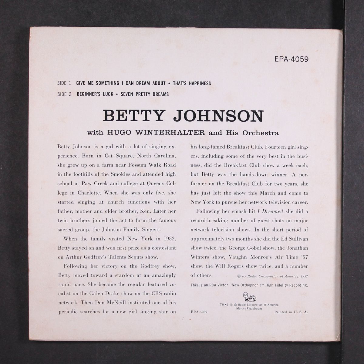give me something i can dream about + 3 by BETTY JOHNSON