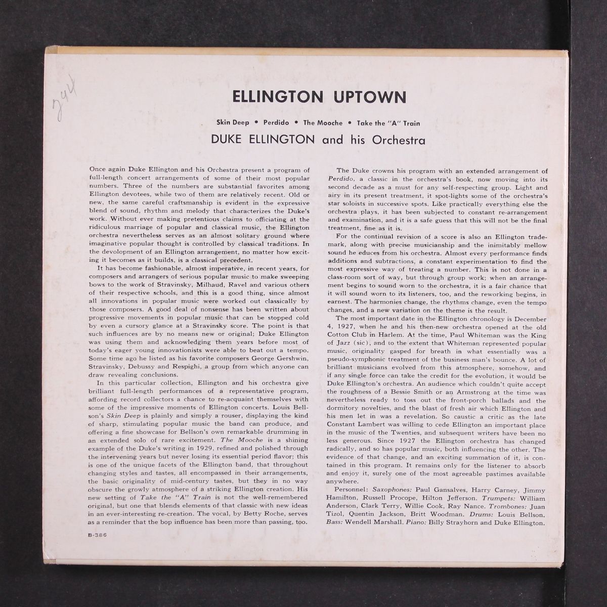 uptown by DUKE ELLINGTON