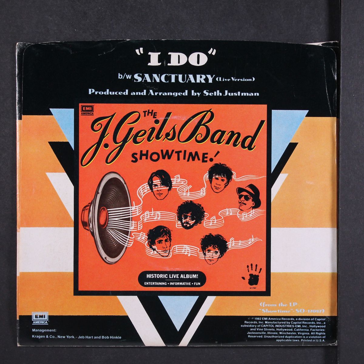 i do / sanctuary by J. GEILS BAND