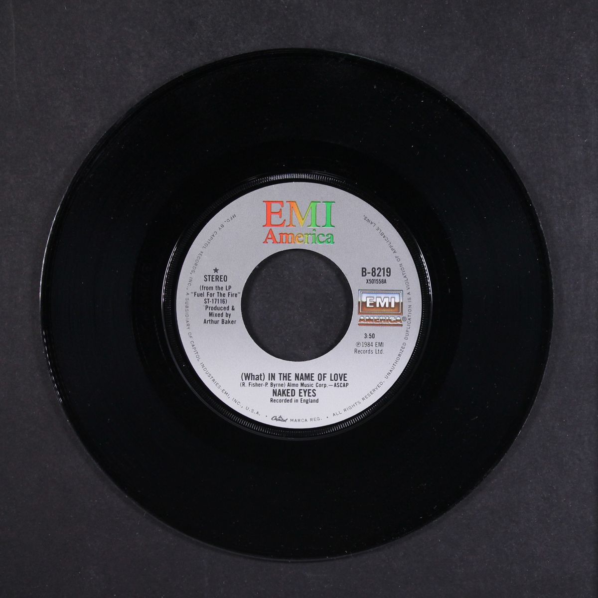 (what) in the name of love / two heads together by NAKED EYES