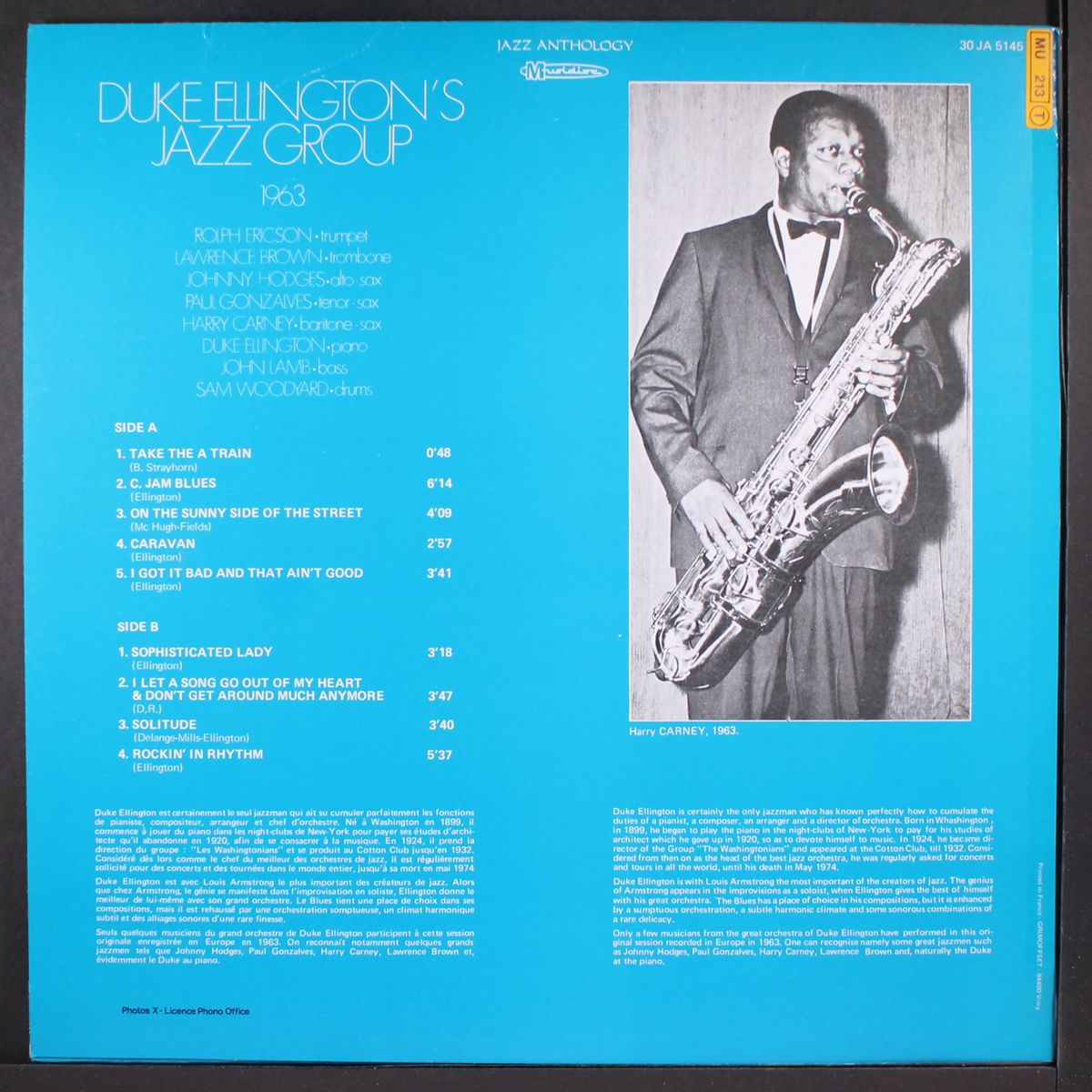 duke ellington's jazz group, 1963 by DUKE ELLINGTON