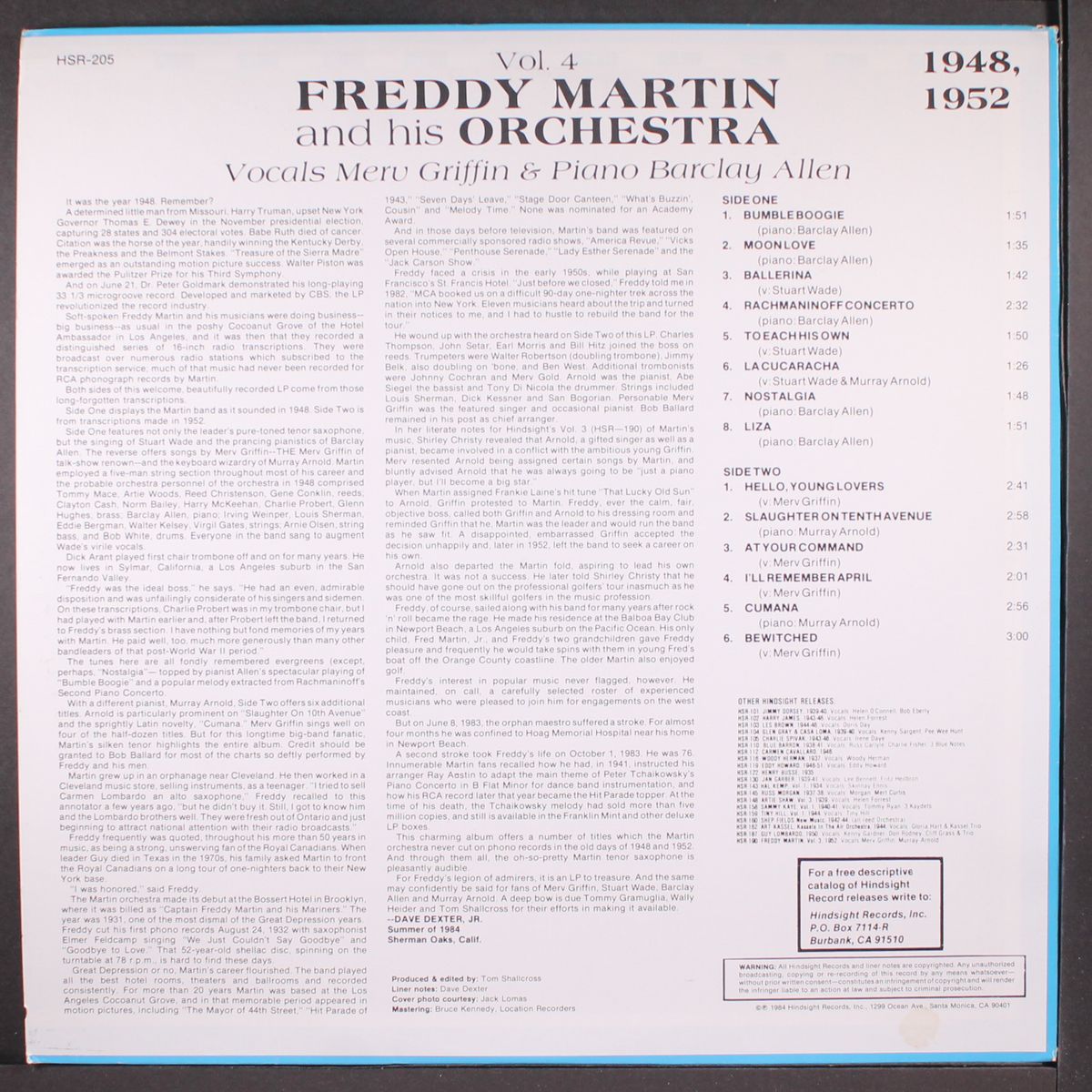 the uncollected, vol. 4 1948 by FREDDY MARTIN