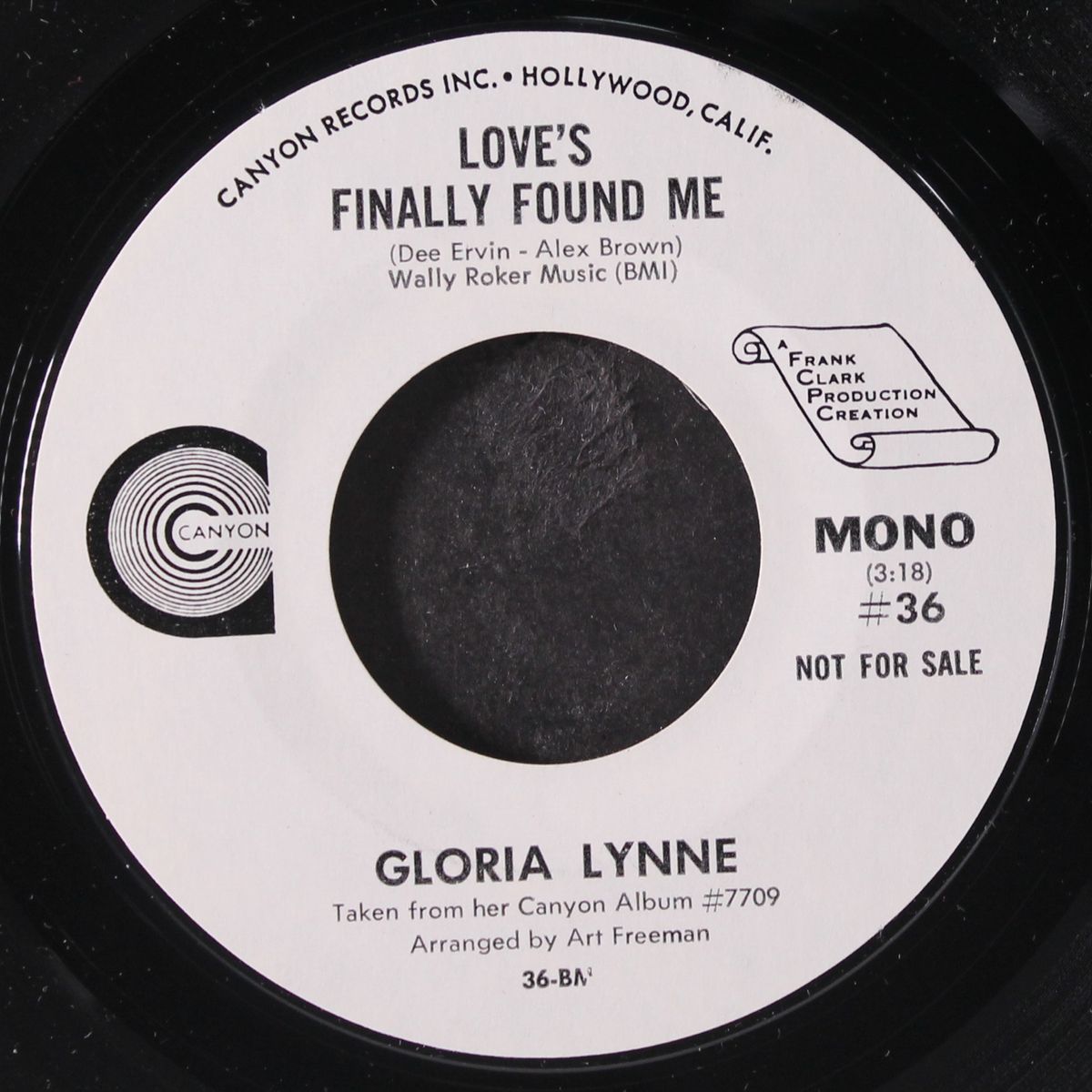 love's finally found me / mono by GLORIA LYNNE