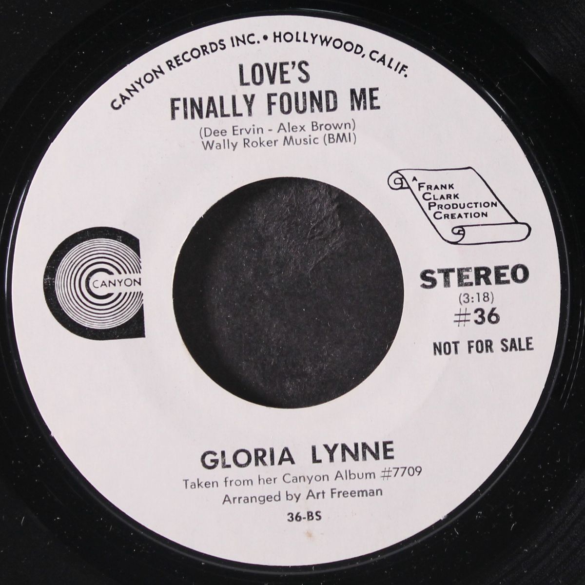 love's finally found me / mono by GLORIA LYNNE