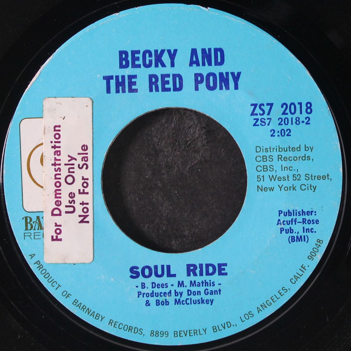 soul ride / the honey wagon by BECKY AND THE RED PONY