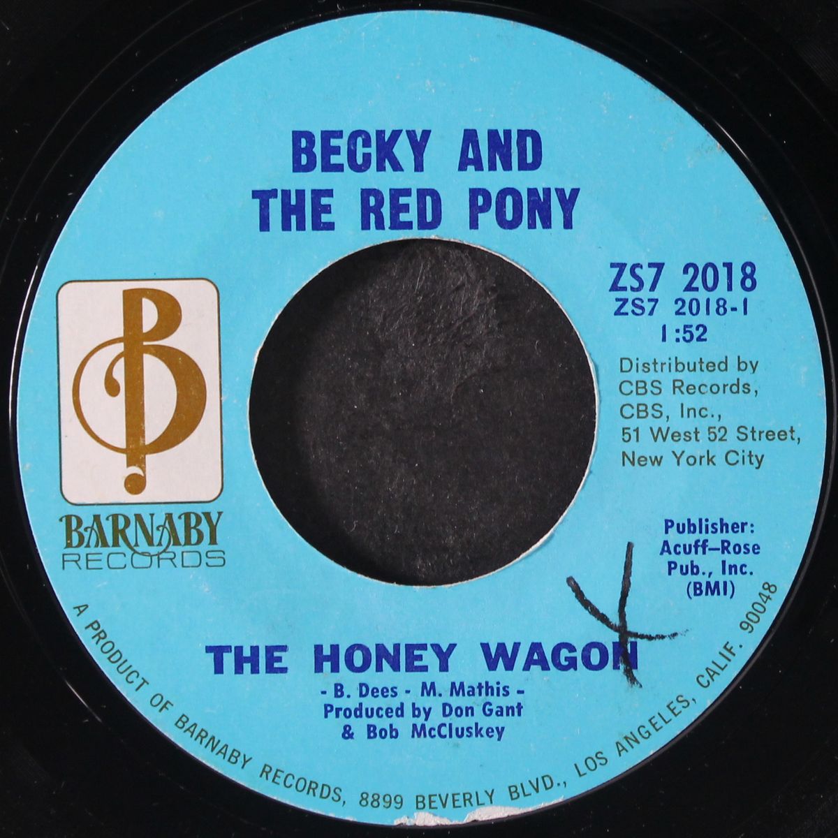 soul ride / the honey wagon by BECKY AND THE RED PONY