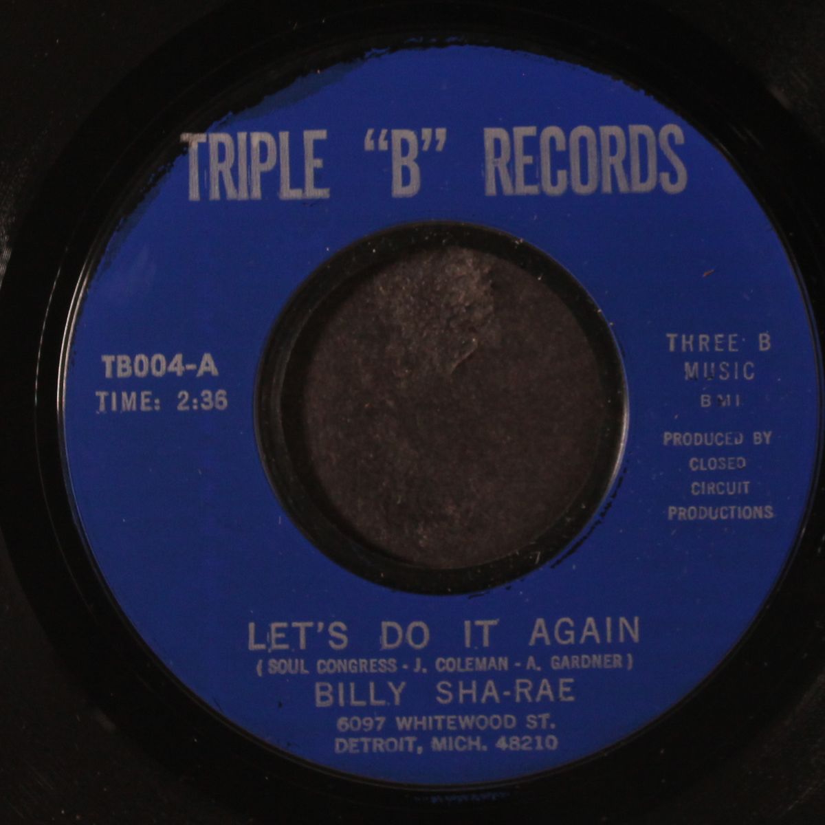 let's do it again / i want some satisfaction by BILLY SHA-RAE