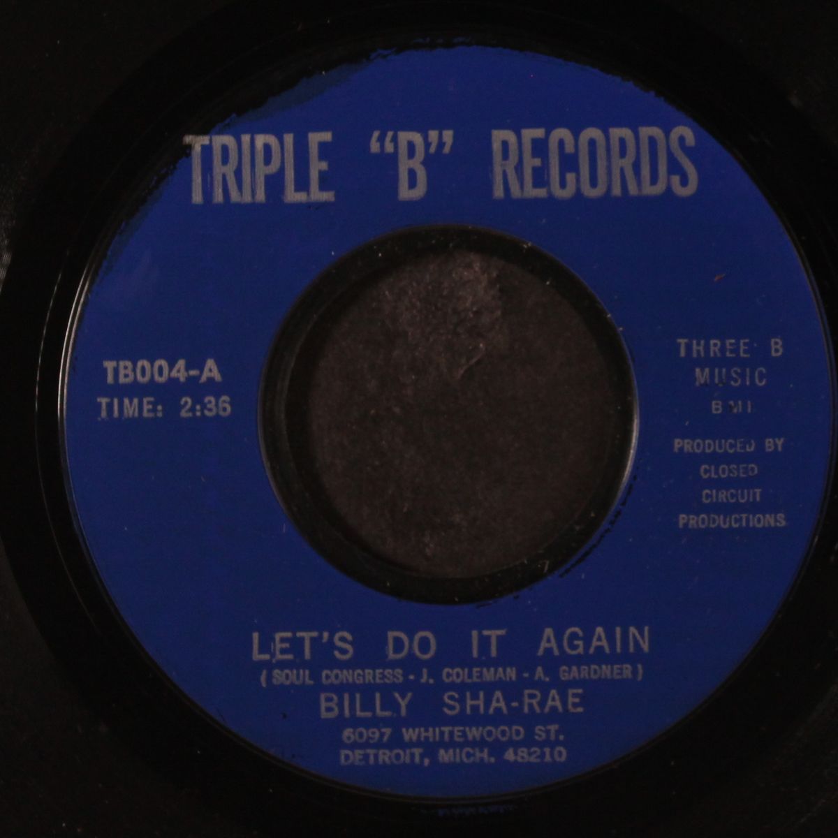 let's do it again / i want some satisfaction by BILLY SHA-RAE