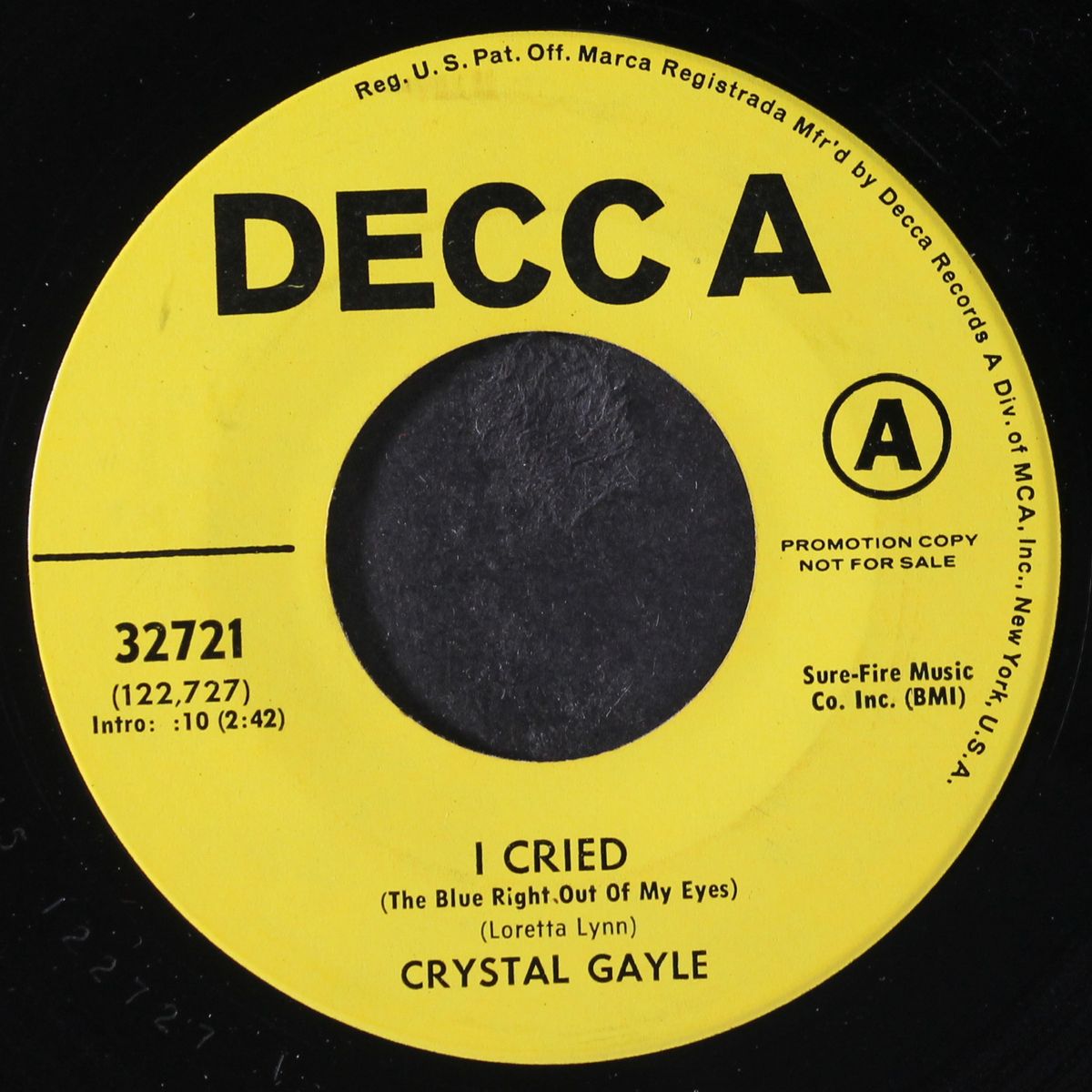 i cried / sparklin' look of love by CRYSTAL GAYLE