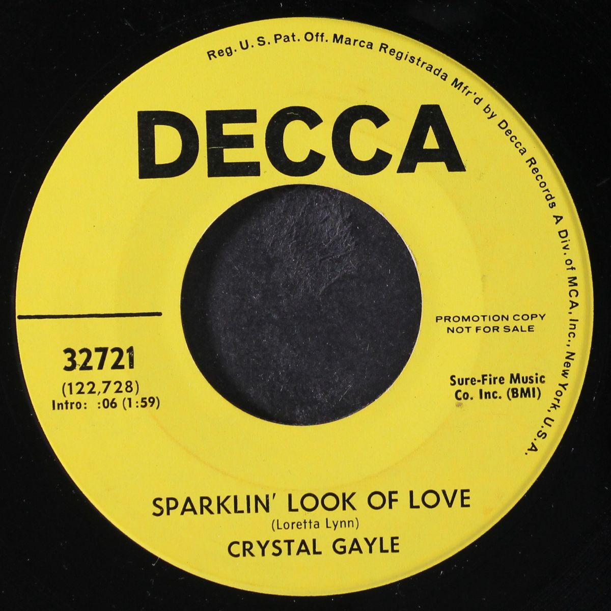 i cried / sparklin' look of love by CRYSTAL GAYLE