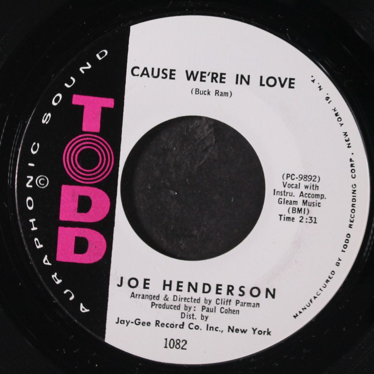 sad teardrops at dawn / cause we're in love by JOE HENDERSON