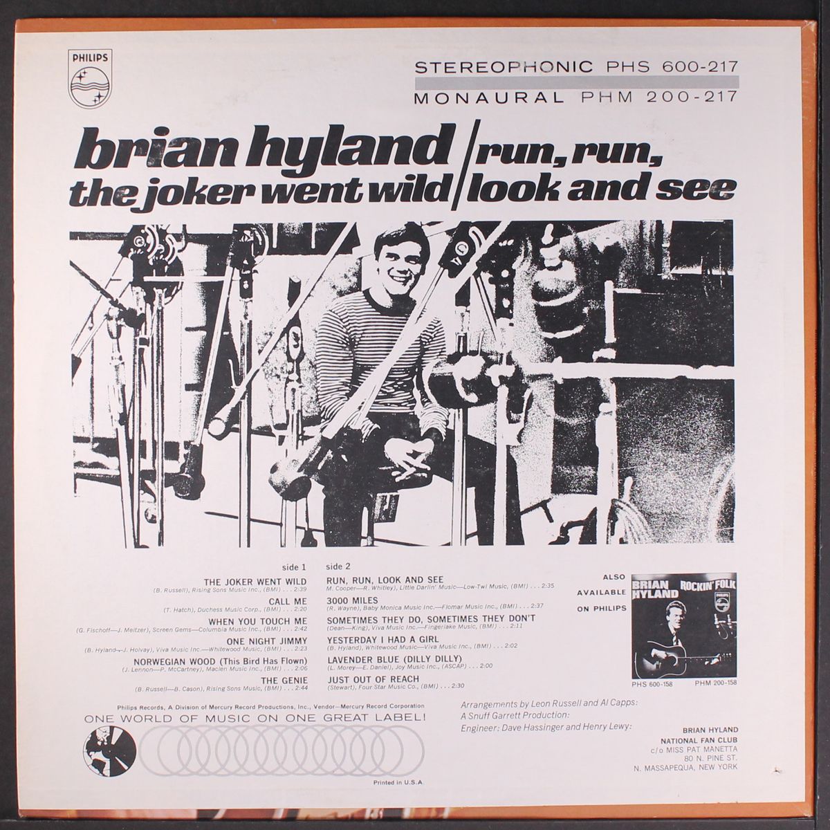 the joker went wild by BRIAN HYLAND