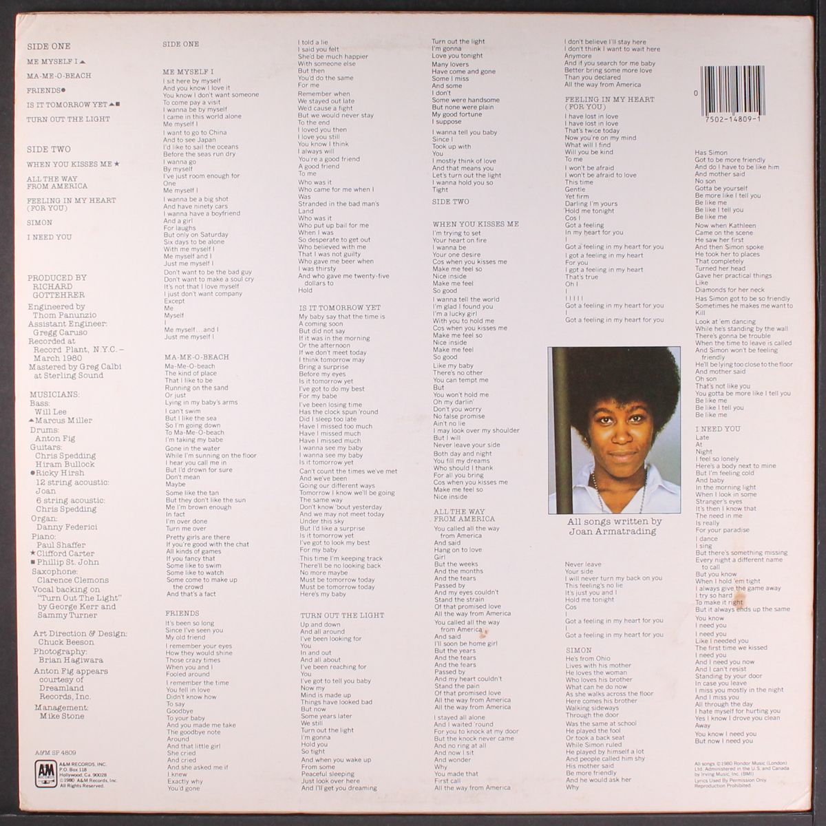 me myself i by JOAN ARMATRADING