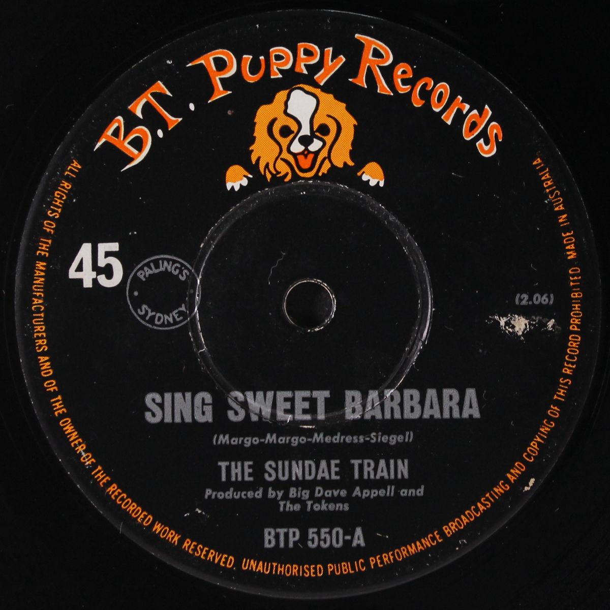 love affair of two happy people / sing sweet barbara by SUNDAE TRAIN