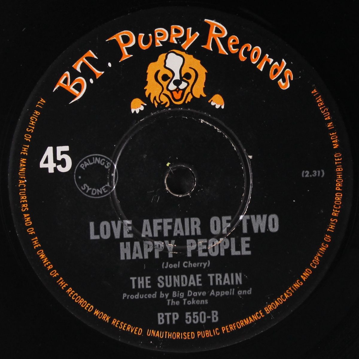 love affair of two happy people / sing sweet barbara by SUNDAE TRAIN