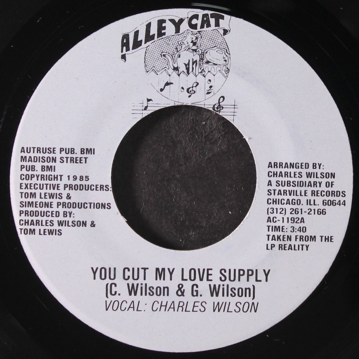 you cut my love supply / instrumental by CHARLES WILSON