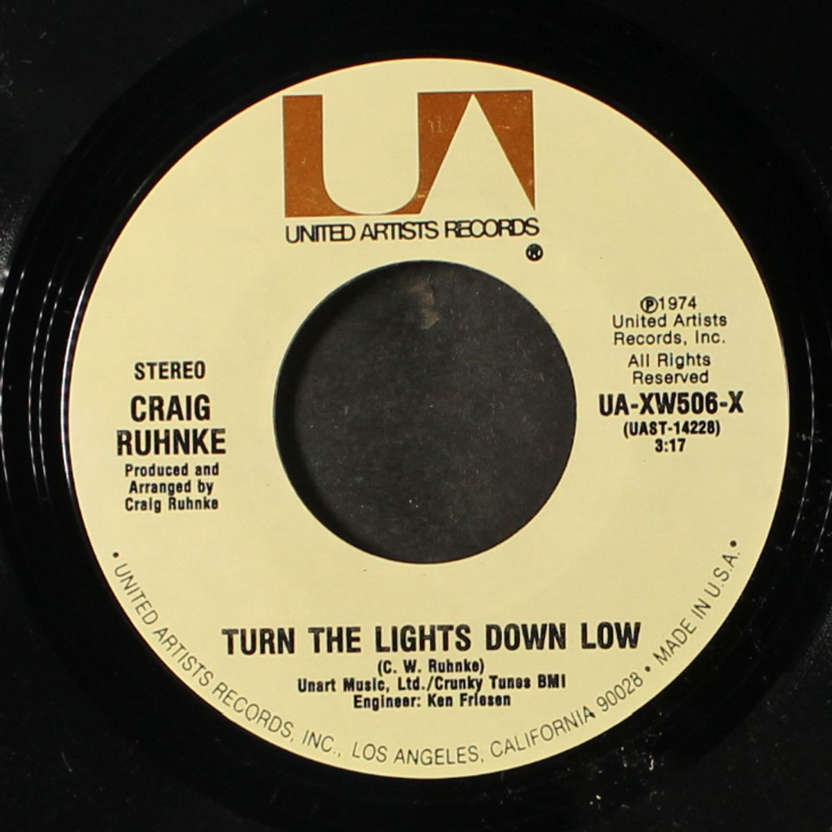 summer girl / turn the lights down low by CRAIG RUHNKE