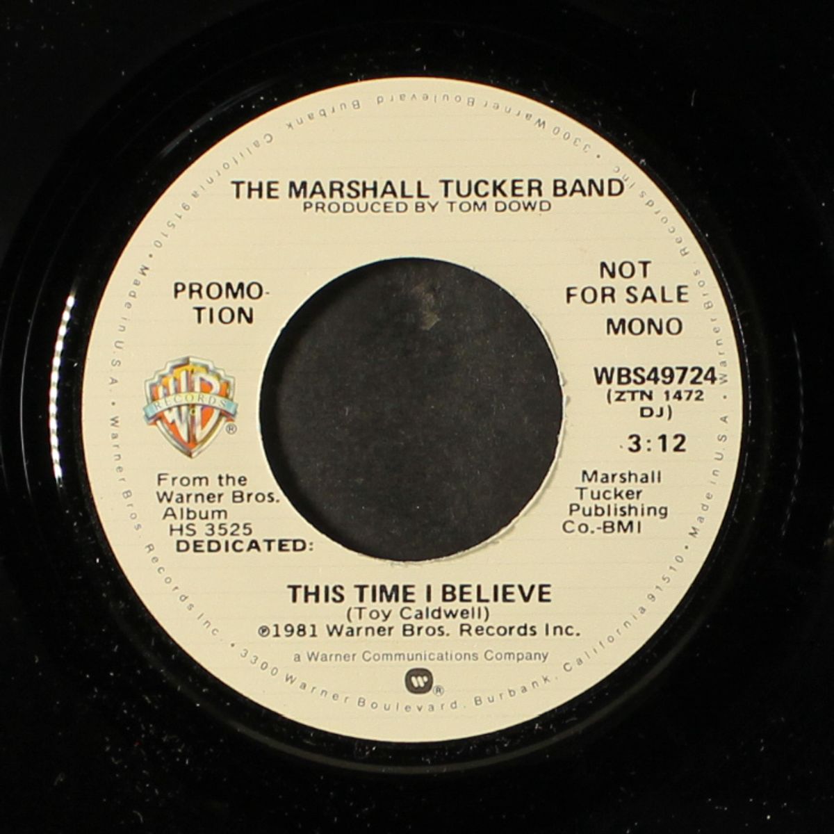 this time i believe / mono by MARSHALL TUCKER BAND