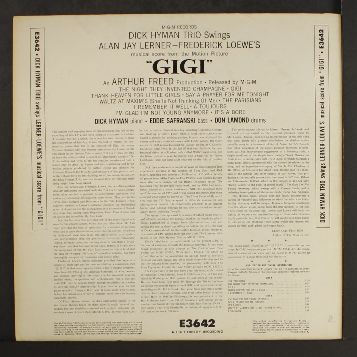 gigi by DICK HYMAN