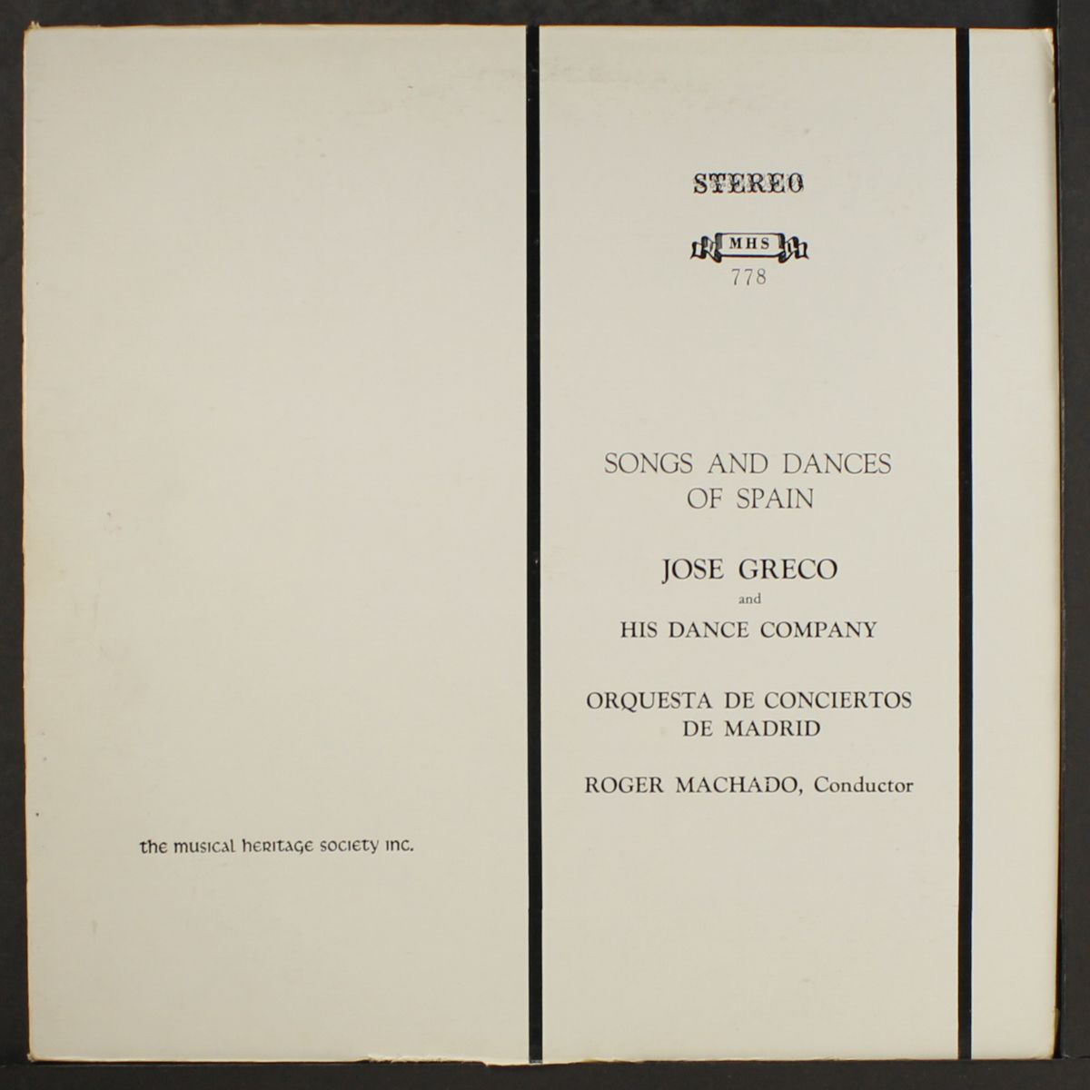 songs and dances of spain by JOSE GRECO