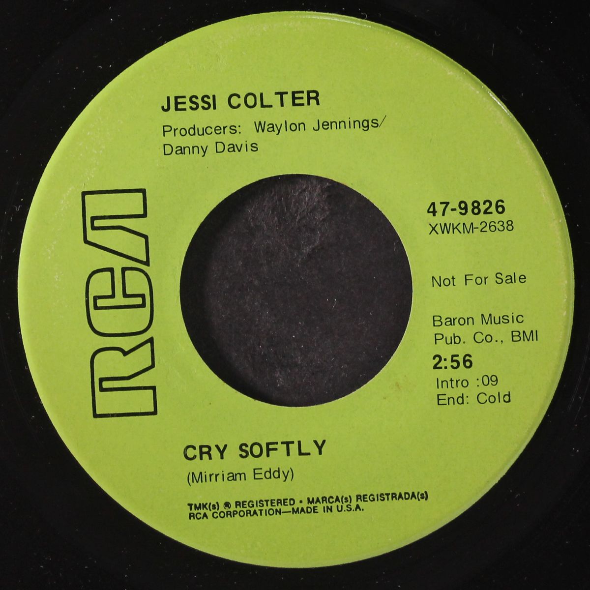 cry softly / if she's where you like livin by JESSE COLTER