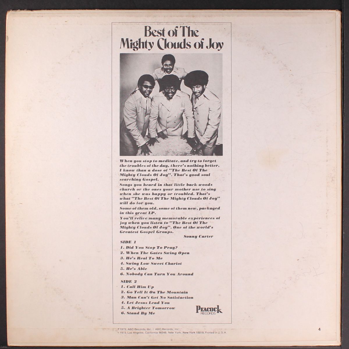 best of by MIGHTY CLOUDS OF JOY